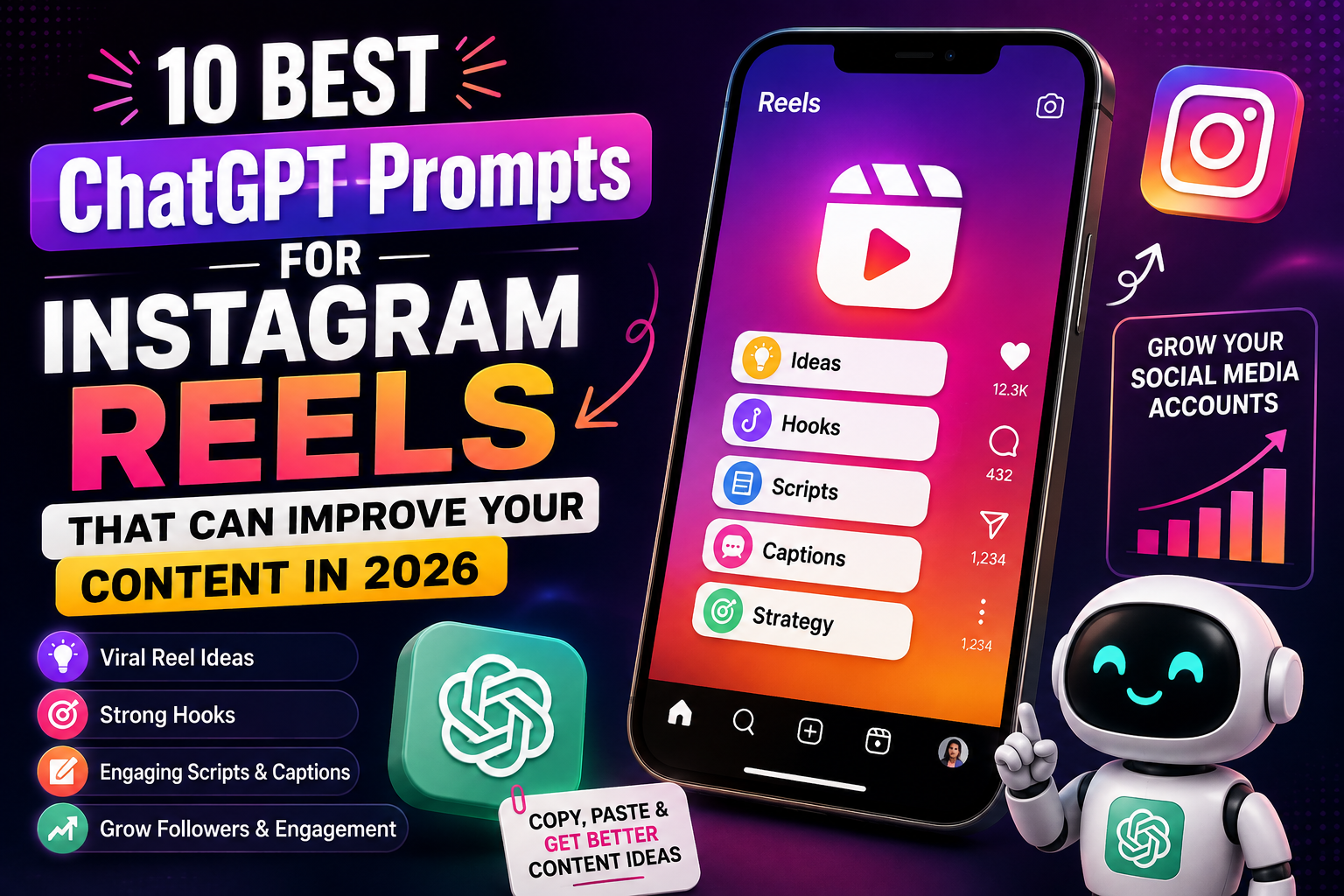 ChatGPT prompts for Instagram Reels