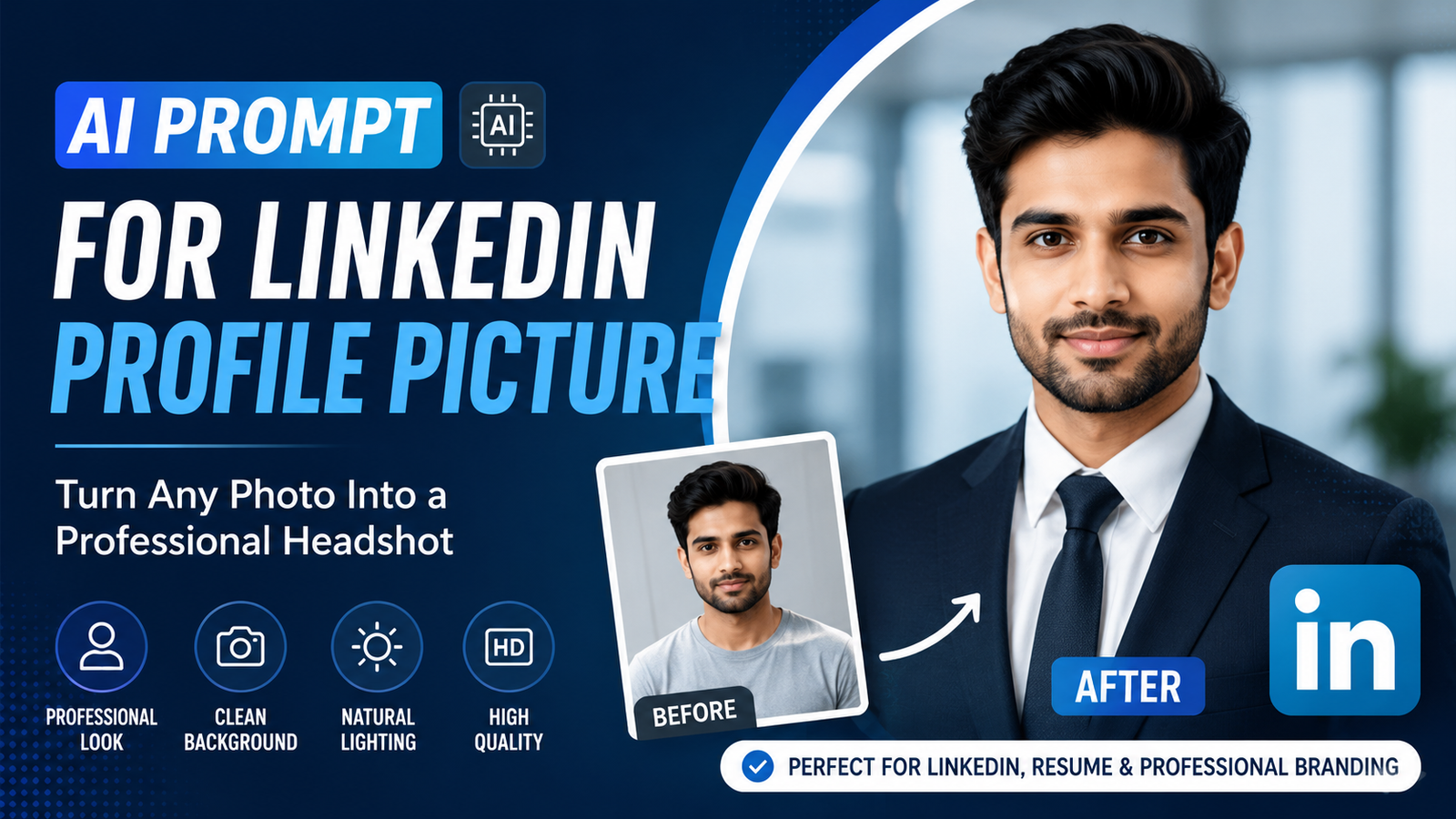 AI Prompt for LinkedIn Profile Picture