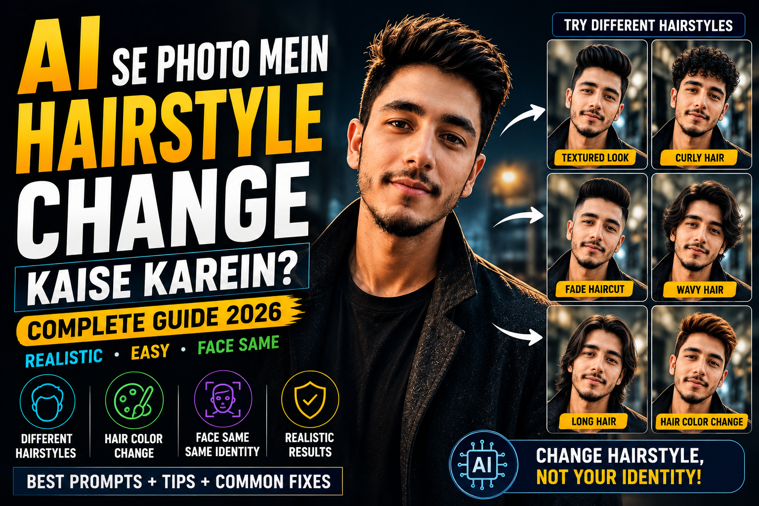 AI se photo mein hairstyle change kaise karein