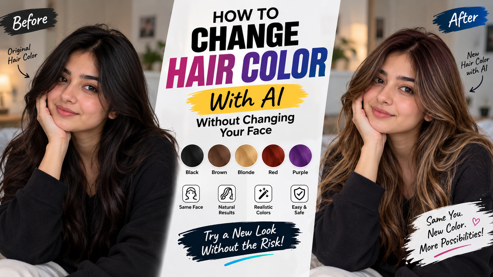 change hair color with AI